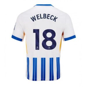 Brighton Danny Welbeck #18 Cheap Men's Home Football Shirt 2024-25 Short Sleeve