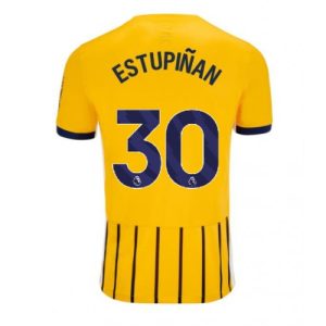 Brighton Pervis Estupinan #30 Cheap Men's Away Football Shirt 2024-25 Short Sleeve