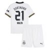 Cheap Borussia Dortmund Football Jerseys Donyell Malen #21 Third Stadium Kit for Kids 2024-25