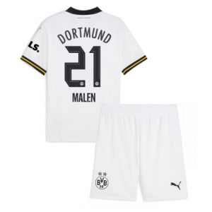 Cheap Borussia Dortmund Football Jerseys Donyell Malen #21 Third Stadium Kit for Kids 2024-25
