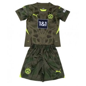 Cheap Borussia Dortmund Football Jerseys Goalkeeper Away Stadium Kit for Kids 2024-25
