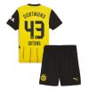 Cheap Borussia Dortmund Football Jerseys Jamie Bynoe-Gittens #43 Home Stadium Kit for Kids 2024-25