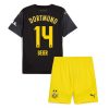 Cheap Borussia Dortmund Football Jerseys Maximilian Beier #14 Away Stadium Kit for Kids 2024-25