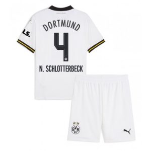 Cheap Borussia Dortmund Football Jerseys Nico Schlotterbeck #4 Third Stadium Kit for Kids 2024-25