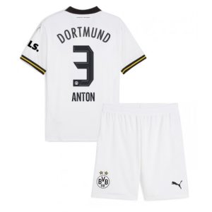 Cheap Borussia Dortmund Football Jerseys Waldemar Anton #3 Third Stadium Kit for Kids 2024-25