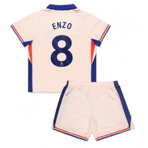 For Sale  Cheap Chelsea Football Jerseys Enzo Fernandez #8 Away Stadium Kit for Kids 2024-25