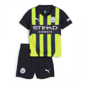 Cheap Manchester City Football Jerseys Away Stadium Kit for Kids 2024-25