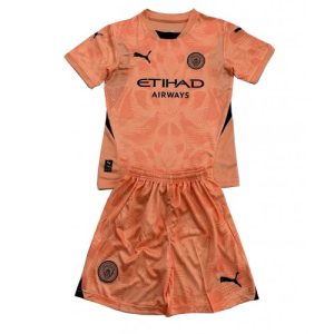 Cheap Manchester City Football Jerseys Goalkeeper Away Stadium Kit for Kids 2024-25
