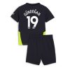 Cheap Manchester City Football Jerseys Ilkay Gundogan #19 Away Stadium Kit for Kids 2024-25