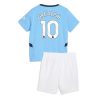 Cheap Manchester City Football Jerseys Jack Grealish #10 Home Stadium Kit for Kids 2024-25