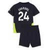 Cheap Manchester City Football Jerseys Josko Gvardiol #24 Away Stadium Kit for Kids 2024-25