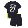 Cheap Manchester City Football Jerseys Matheus Nunes #27 Away Stadium Kit for Kids 2024-25