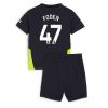 Cheap Manchester City Football Jerseys Phil Foden #47 Away Stadium Kit for Kids 2024-25