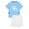 Cheap Manchester City Football Jerseys Rodri Hernandez #16 Home Stadium Kit for Kids 2024-25