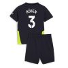 Cheap Manchester City Football Jerseys Ruben Dias #3 Away Stadium Kit for Kids 2024-25