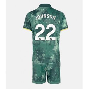 Cheap Tottenham Hotspur Football Jerseys Brennan Johnson #22 Third Stadium Kit for Kids 2024-25