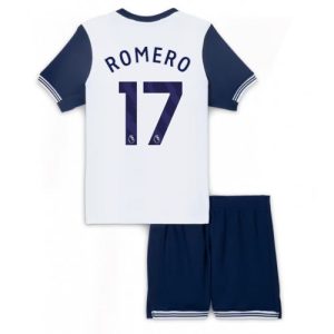 Cheap Tottenham Hotspur Football Jerseys Cristian Romero #17 Home Stadium Kit for Kids 2024-25