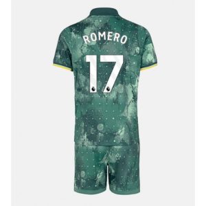 Cheap Tottenham Hotspur Football Jerseys Cristian Romero #17 Third Stadium Kit for Kids 2024-25