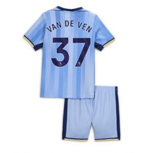 Cheap Tottenham Hotspur Football Jerseys Micky van de Ven #37 Away Stadium Kit for Kids 2024-25