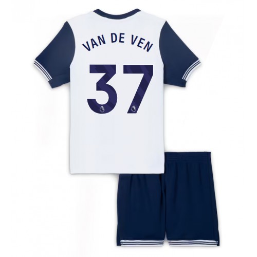 Cheap Tottenham Hotspur Football Jerseys Micky van de Ven #37 Home Stadium Kit for Kids 2024-25