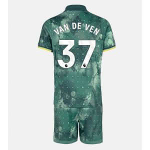 Cheap Tottenham Hotspur Football Jerseys Micky van de Ven #37 Third Stadium Kit for Kids 2024-25
