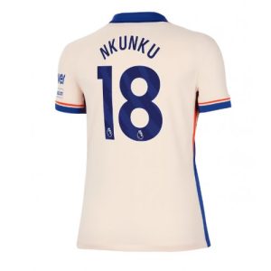 Chelsea Christopher Nkunku #18 Best Away Football Club Jersey Women 2024-25