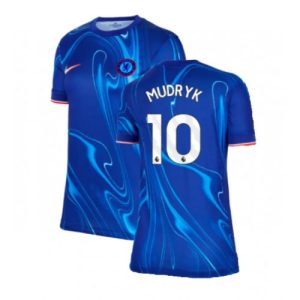 Chelsea Mykhailo Mudryk #10 Best Home Football Club Jersey Women 2024-25