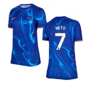 Chelsea Pedro Neto #7 Best Home Football Club Jersey Women 2024-25
