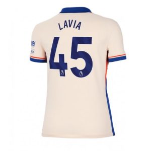 Chelsea Romeo Lavia #45 Best Away Football Club Jersey Women 2024-25