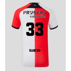 Feyenoord David Hancko #33 Cheap Men's Home Football Shirt 2024-25 Short Sleeve