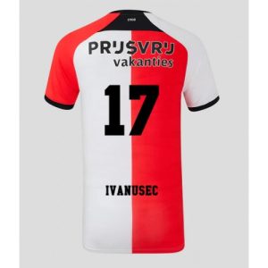 Feyenoord Luka Ivanusec #17 Cheap Men's Home Football Shirt 2024-25 Short Sleeve