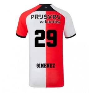 Feyenoord Santiago Gimenez #29 Cheap Men's Home Football Shirt 2024-25 Short Sleeve