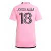 Inter Miami Jordi Alba #18 Home Football Club Jersey Women 2024-25