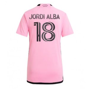 Inter Miami Jordi Alba #18 Home Football Club Jersey Women 2024-25