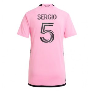 Inter Miami Sergio Busquets #5 Home Football Club Jersey Women 2024-25