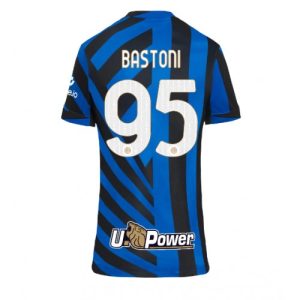 Inter Milan Alessandro Bastoni #95 Home Football Club Jersey Women 2024-25