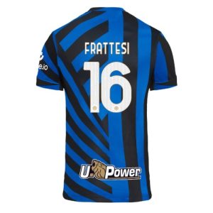 Inter Milan Davide Frattesi #16 Cheap Men's Home Stadium Shirt 2024-25 Short Sleeve