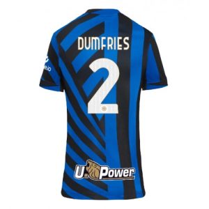 Inter Milan Denzel Dumfries #2 Home Football Club Jersey Women 2024-25