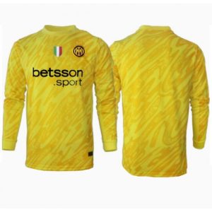 Inter Milan Goalkeeper Cheap Men's Away Stadium Shirt 2024-25 Long Sleeve