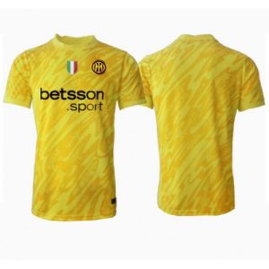Inter Milan Goalkeeper Cheap Men's Away Stadium Shirt 2024-25 Short Sleeve