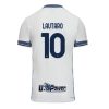 Inter Milan Lautaro Martinez #10 Cheap Men's Away Stadium Shirt 2024-25 Short Sleeve
