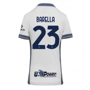 Inter Milan Nicolo Barella #23 Away Football Club Jersey Women 2024-25