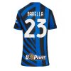 Inter Milan Nicolo Barella #23 Home Football Club Jersey Women 2024-25