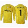 Inter Milan Yann Sommer #1 Goalkeeper Cheap Men's Away Stadium Shirt 2024-25 Long Sleeve