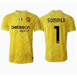 Inter Milan Yann Sommer #1 Goalkeeper Cheap Men's Away Stadium Shirt 2024-25 Short Sleeve