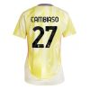 Juventus Andrea Cambiaso #27 New Away Soccer Shirt for Women 2024-25 Short Sleeve