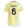 Juventus Danilo Luiz #6 New Away Soccer Shirt for Women 2024-25 Short Sleeve