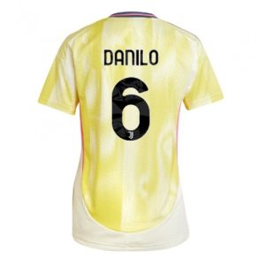 Juventus Danilo Luiz #6 New Away Soccer Shirt for Women 2024-25 Short Sleeve