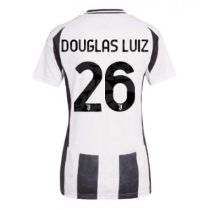 Juventus Douglas Luiz #26 New Home Soccer Shirt for Women 2024-25 Short Sleeve