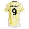 Juventus Dusan Vlahovic #9 New Away Soccer Shirt for Women 2024-25 Short Sleeve